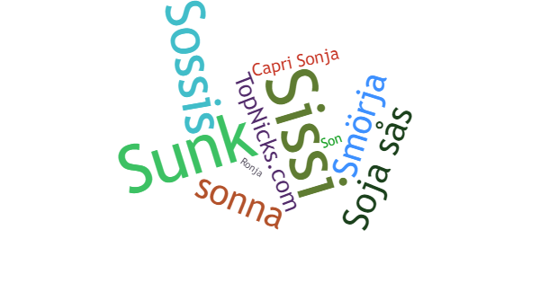 Nicknames for Sonja