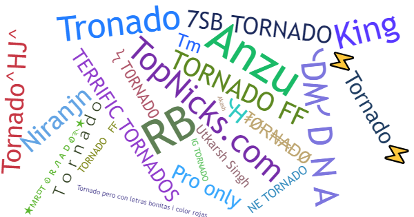 Nicknames for Tornado