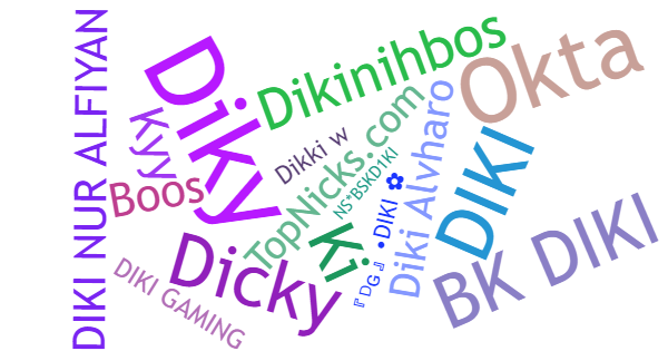 Nicknames for Diki