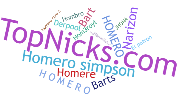 Nicknames for Homero