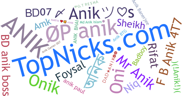 Nicknames for Anik