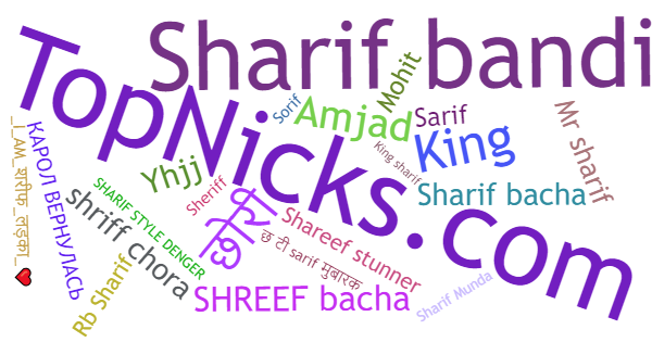 Nicknames for Sharif