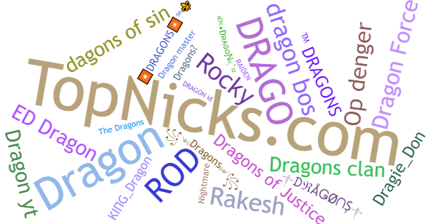 Nicknames for Dragons