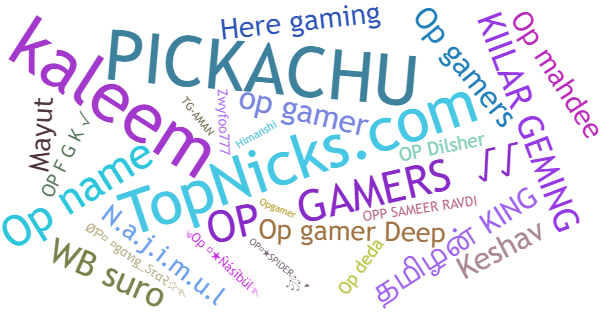 Nicknames for Opgamer