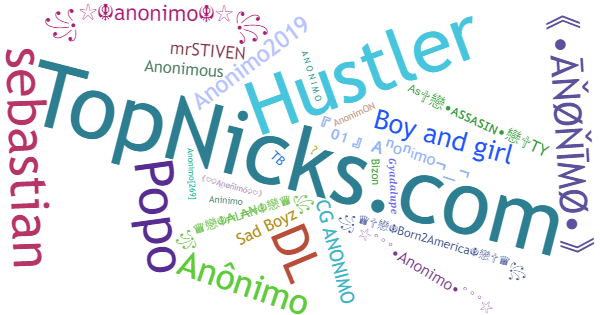 Nicknames for Anonimo