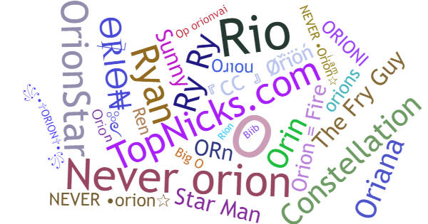 Nicknames for Orion