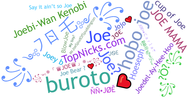 Nicknames for JoE