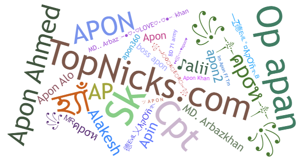 Nicknames for Apon