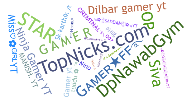 Nicknames for GamerYT