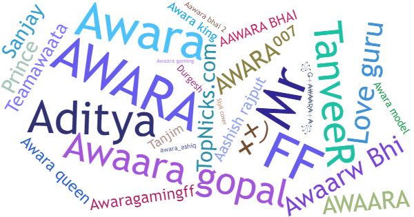 Nicknames for Awaara