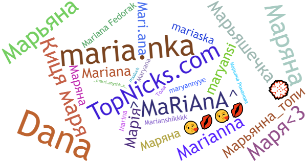 Nicknames for Maryana