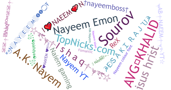 Nicknames for Nayeem