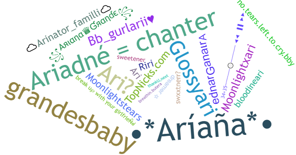 Nicknames for ArianaGrande