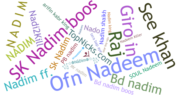 Nicknames for Nadim