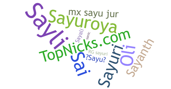 Nicknames for Sayu