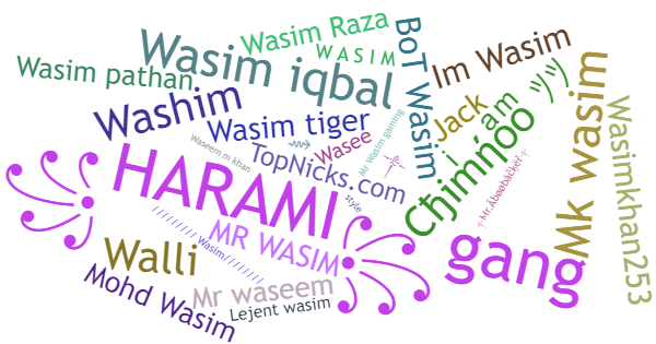 Nicknames for Wasim