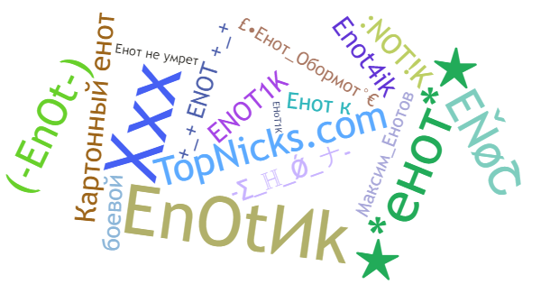 Nicknames for Enot