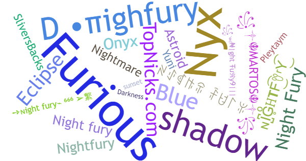 Nicknames for Nightfury