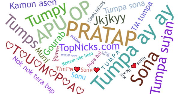 Nicknames for Tumpa