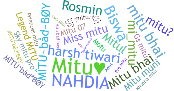 Nicknames for Mitu