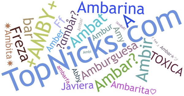 Nicknames for Ambar