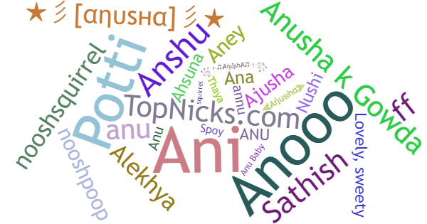 Nicknames for Anusha