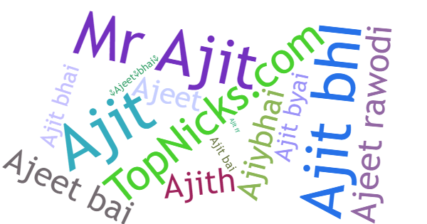 Nicknames for Ajitbhai