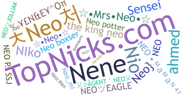 Nicknames for Neo