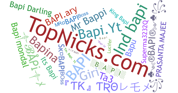 Nicknames for Bapi