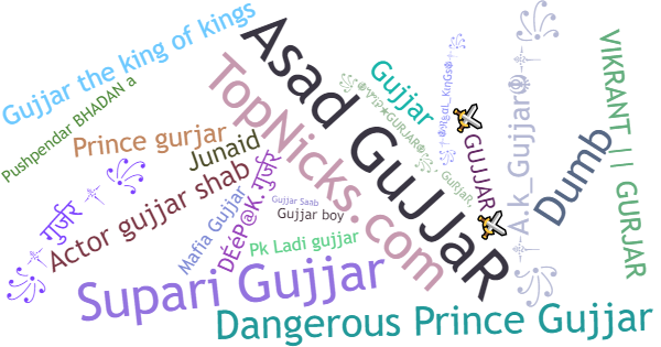 Nicknames for Gujjar