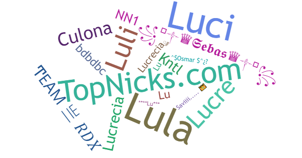 Nicknames for Lucrecia