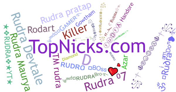 Nicknames for Rudra