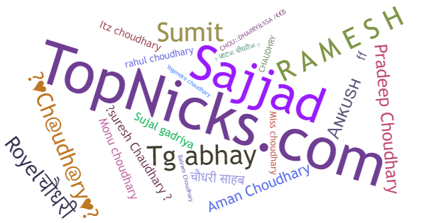 Nicknames for Choudhary