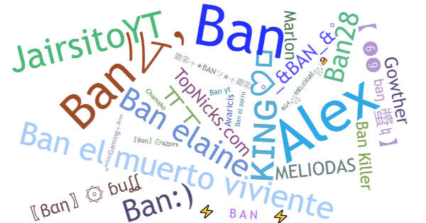 Nicknames for Ban