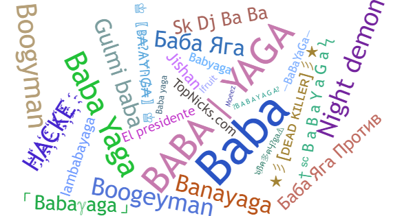 Nicknames for Babayaga