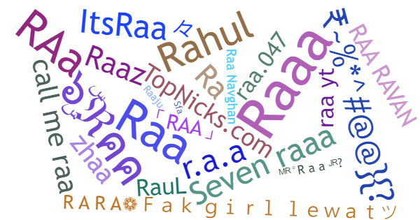 Nicknames for Raa