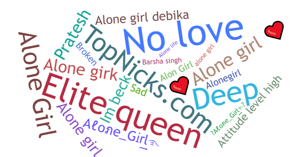 Nicknames for Alonegirl