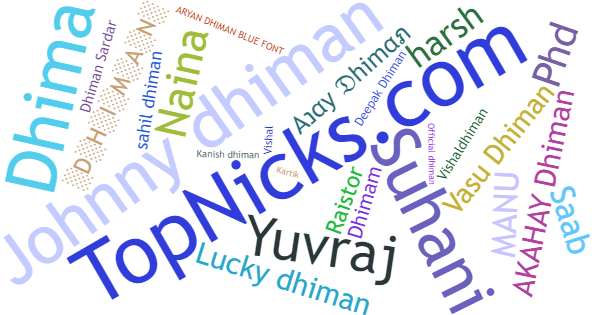 Nicknames for Dhiman