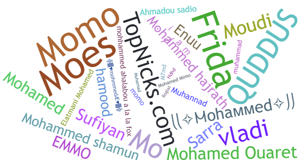 Nicknames for Mohammed