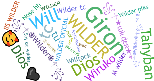 Nicknames for Wilder