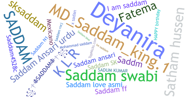 Nicknames for Saddam