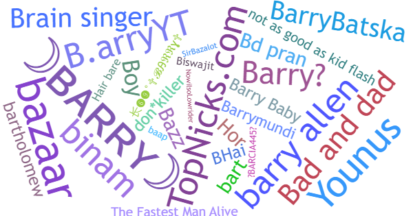 Nicknames for Barry