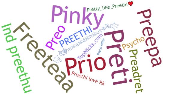 Nicknames for Preethi