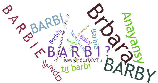 Nicknames for Barbi