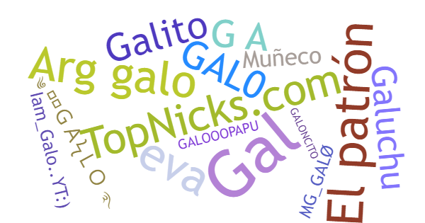 Nicknames for Galo