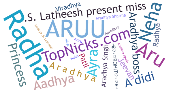 Nicknames for Aradhya