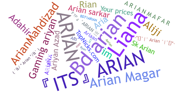 Nicknames for Arian