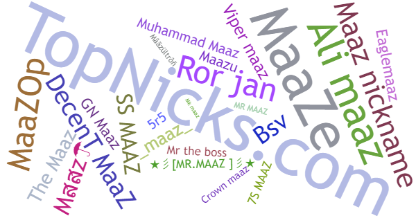 Nicknames for Maaz