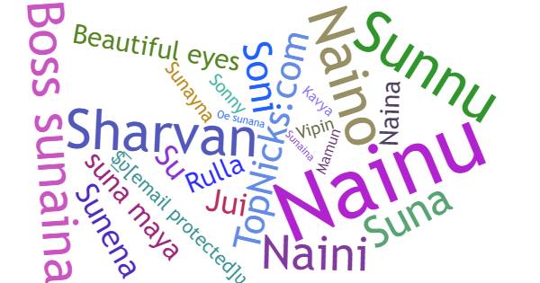 Nicknames for Sunaina