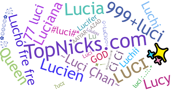 Nicknames for Luci